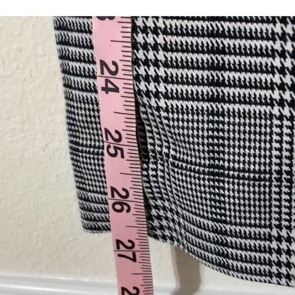 Express Columnist Plaid Houndstooth Boot Cut Ankle Pants Slacks Business Trouser - Picture 11 of 13